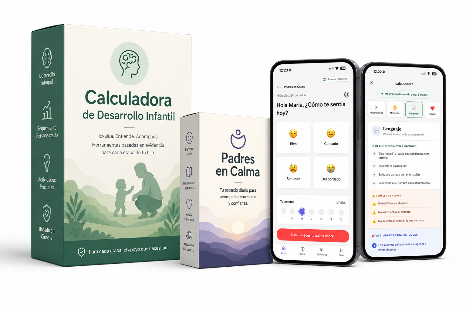 Calculadora de Desarrollo Infantil + Padres en Calma
